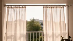 Karnisz linkowy na balkon