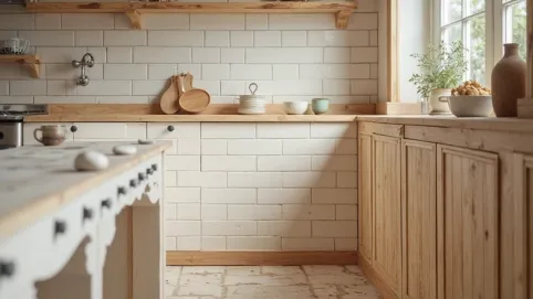 Klejenie płytek na lamperię