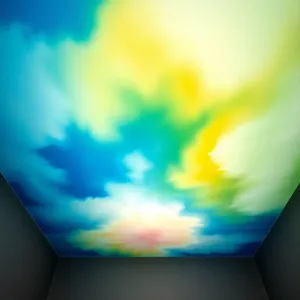 Kolorowy sufit w łazience