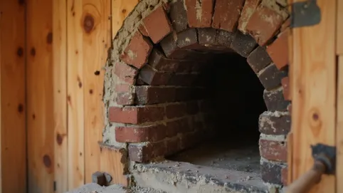 Koza przejście kominowe przez ścianę drewnianą