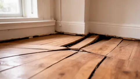 Krzywa podłoga a listwy przypodłogowe