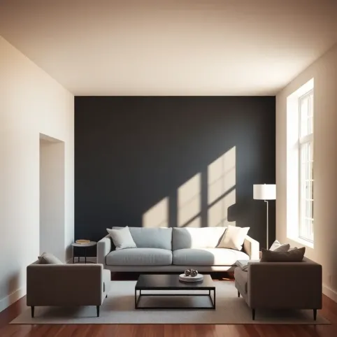 Którą ścianę pomalować na ciemno