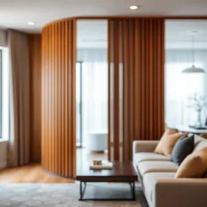 Lamele jako ścianka działowa