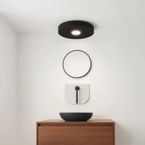 Lampa sufitowa do łazienki czarna