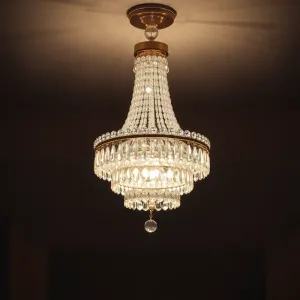 Lampa sufitowa do sypialni glamour