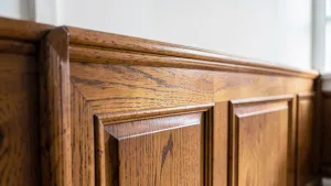 lamperia drewniana na ścianę