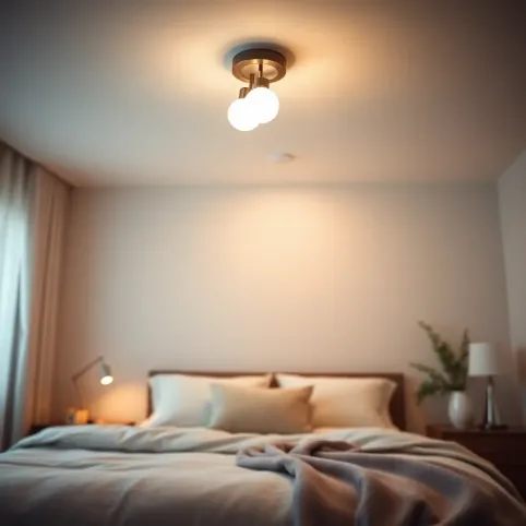 Lampy sufitowe do sypialni inspiracje