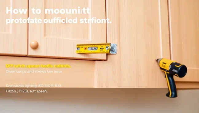 Listwa montażową do szafek jak zamontować