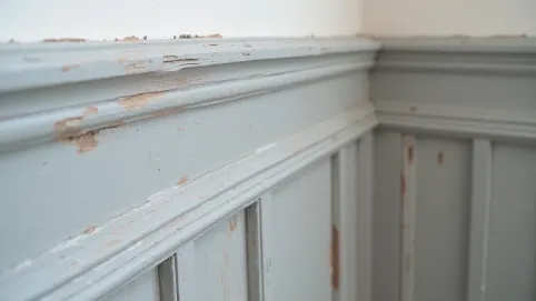 Malowanie boazerii na szaro