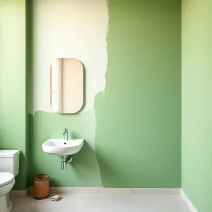 malowanie zielonych płyt gk