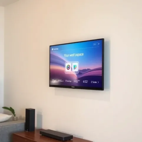 Mały telewizor na ścianę z Internetem