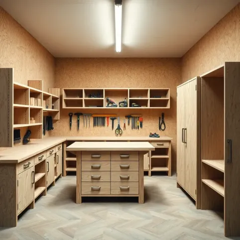 Meble warsztatowe z płyty OSB