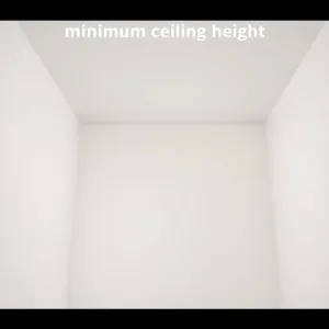 Minimalna wysokość sufitu
