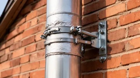 Mocowanie komina do ściany