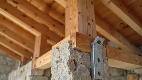 Mocowanie krokwi do ściany