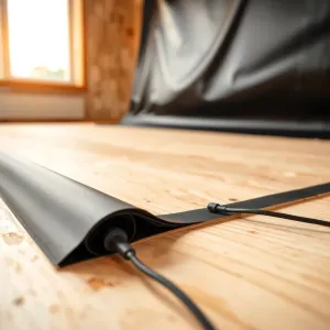 Montaż folii grzewczej na płycie OSB