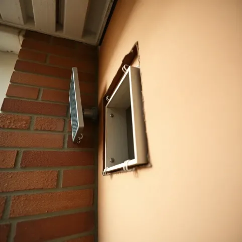 Montaż kominka wentylacyjnego w ścianie