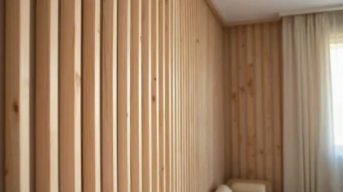 Montaż lameli drewnianych na ścianie cena