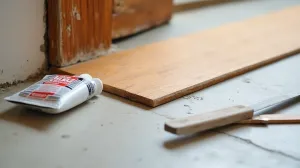 Montaż listwy progowej na klej