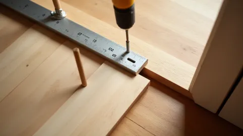 Montaż listwy progowej na kołki