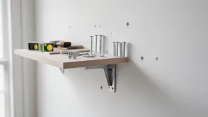 montaż półki do ściany