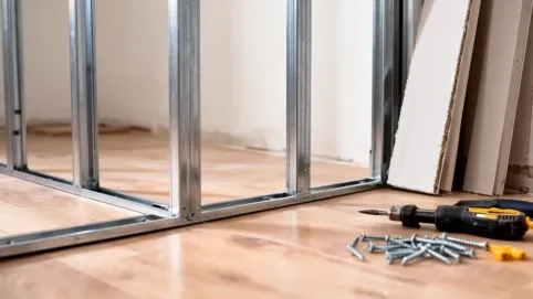 montaż ścian działowych