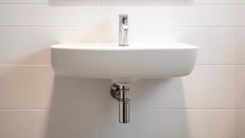 montaż umywalki do ściany