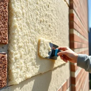 Montaż wełny mineralnej na ścianie zewnętrznej