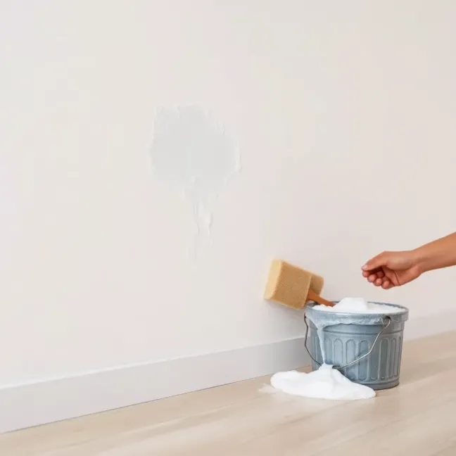 Mycie ścian przed malowaniem płynem do naczyń