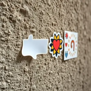 Naklejki na chropowata ścianę