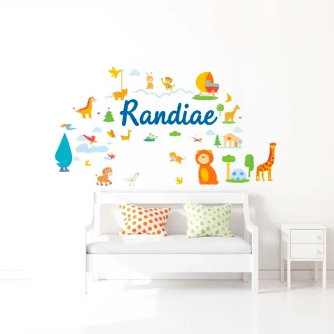 Naklejki na ścianę dla chłopca z imieniem