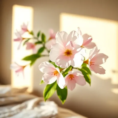 Naklejki na ścianę do sypialni kwiaty