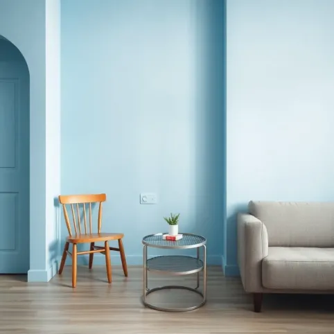 niebieskie ściany jakie meble