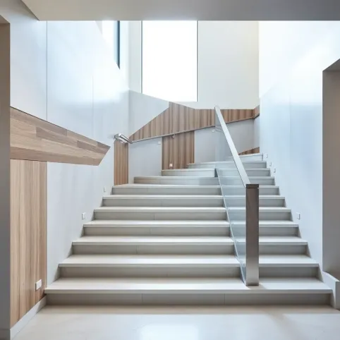 Nowoczesna lamperia na klatce schodowej