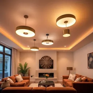 Nowoczesne lampy sufitowe do salonu