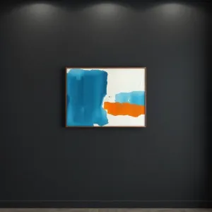 Obrazy na ciemnej ścianie