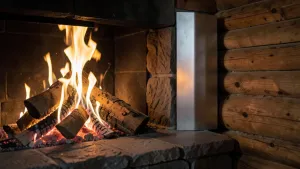 odizolować drewnianą ścianę od kominka