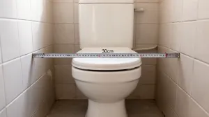 odległość toalety od ściany