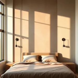 Oryginalna ściana w sypialni