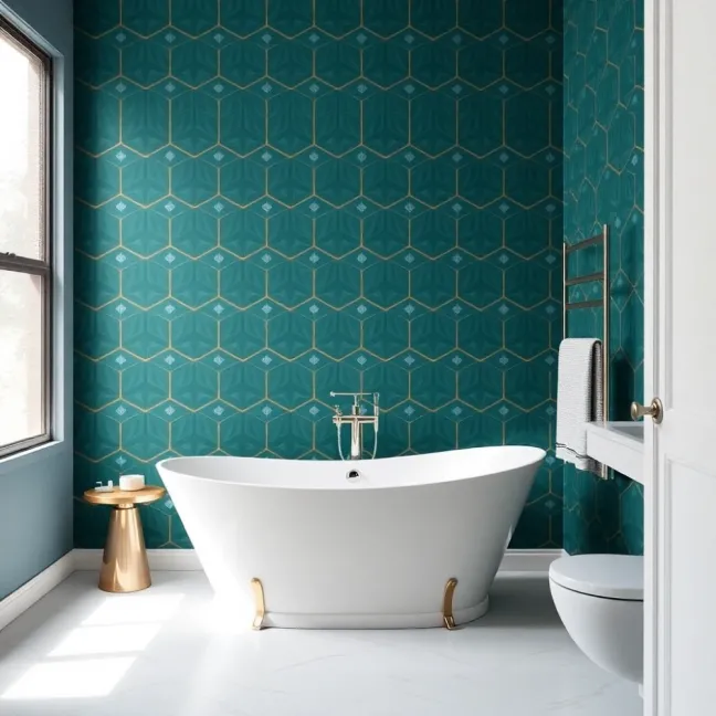 Oryginalne tapety do łazienki