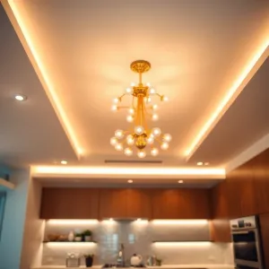 Oświetlenie sufitowe w kuchni inspiracje