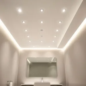 Oświetlenie w łazience sufitowe