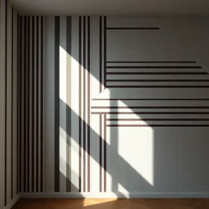 Paski na ścianie wzory