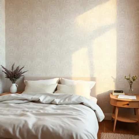 Pastelowa tapeta do sypialni
