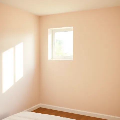 Pastelowe kolory ścian w sypialni