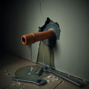 Pęknięta rura w ścianie kto odpowiada