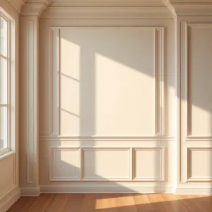 Pionowe listwy na ścianie