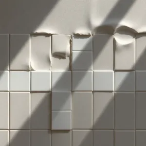 Płytki na nierównej ścianie