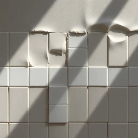 Płytki na nierównej ścianie