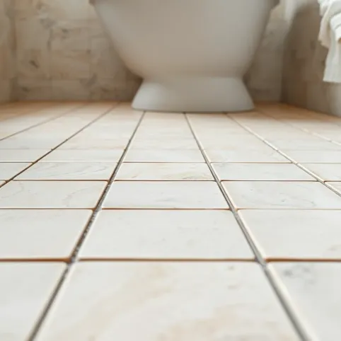 Płytki na płytę OSB w łazience